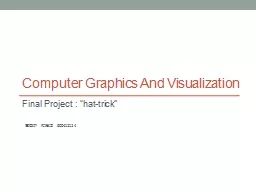 Computer Graphics And Visualization