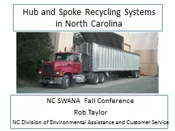 Hub and Spoke Recycling Systems