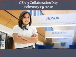 CFA 3 Collaboration Day