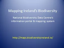 Mapping Ireland’s Biodiversity