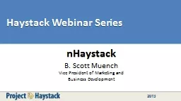 Haystack Webinar Series