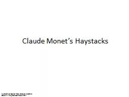 Claude Monet’s Haystacks
