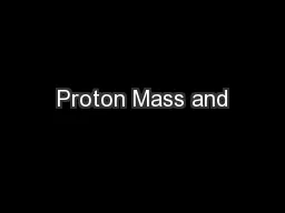 Proton Mass and