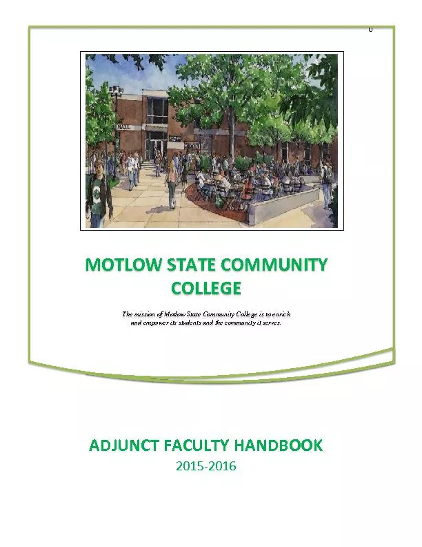 MOTLOW STATE COMMUNITY COLLEGEThe mission of Motlow State Community Co