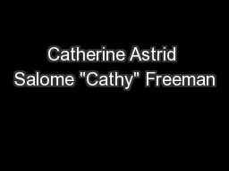 Catherine Astrid Salome 