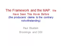 The Framework and the MAP: