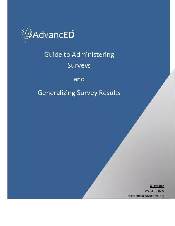 AdvancED Surveys.  Copyright 2012 AdvancED
