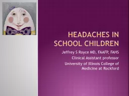 Headaches in   school children