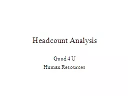 Headcount Analysis