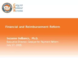 Financial and Reimbursement Reform