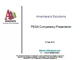 Anantara’s Solutions