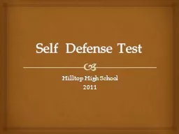 Self  Defense Test