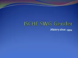 ISCHE SWG Gender