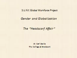 Gender and Globalization