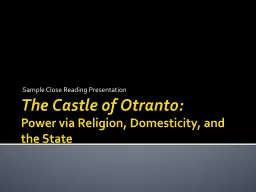 The Castle of Otranto: