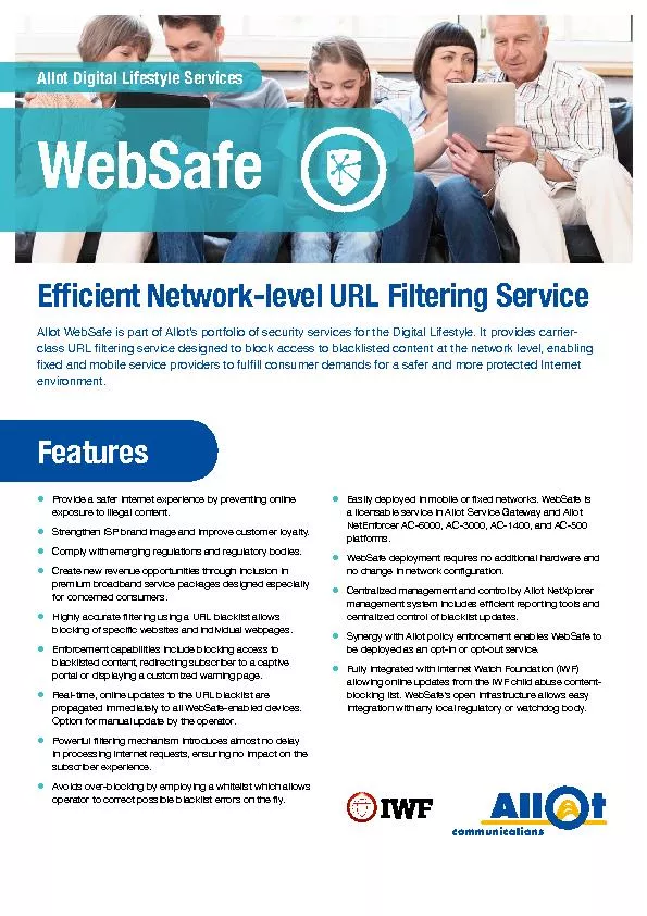 Ef�cient Network-level URL Filtering Service