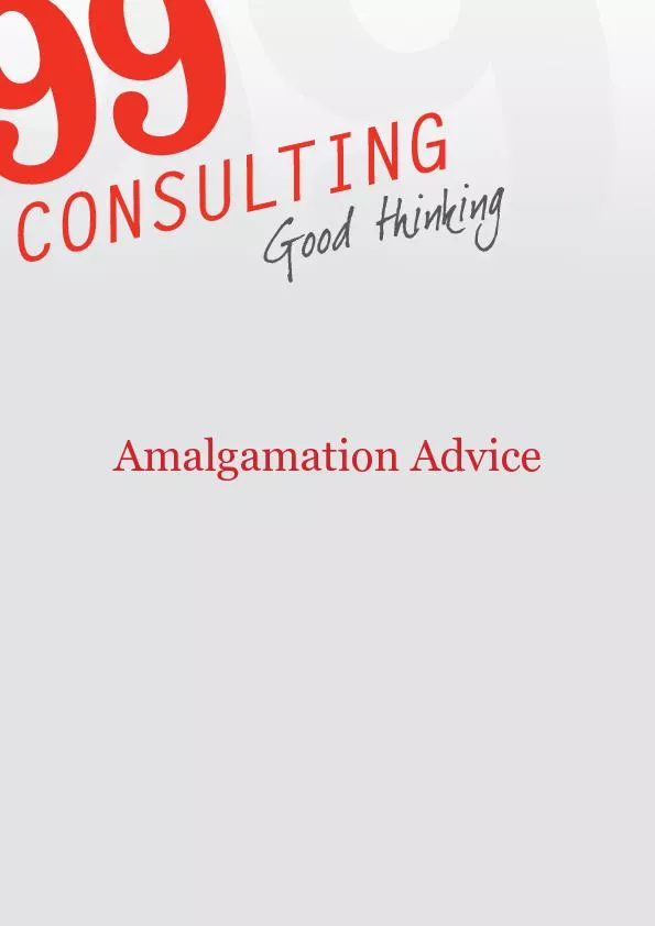 Amalgamation Advice
