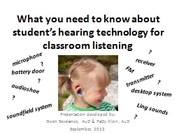 What you need to know about student’s hearing technology
