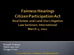 Fairness Hearings