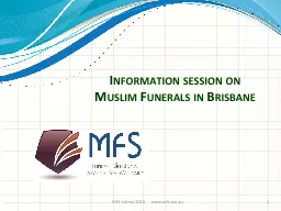 Information session on Muslim Funerals in Brisbane