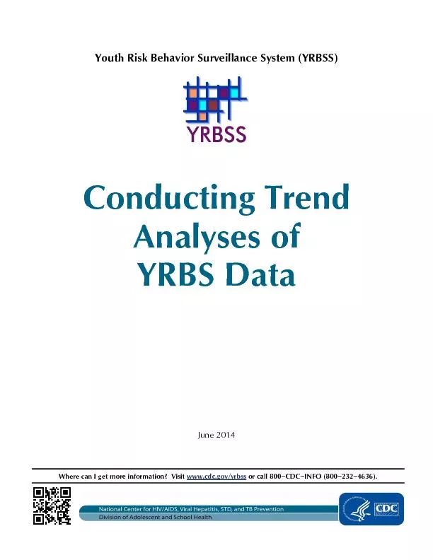 Conducting Trend Analyses of YRBS Data