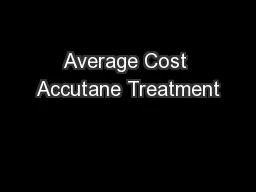 Average Cost Accutane Treatment