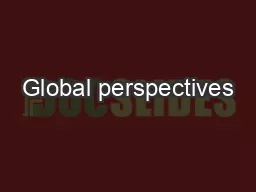 Global perspectives