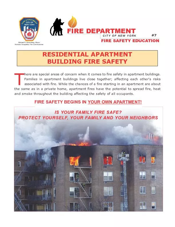 RESIDENTIAL APARTMENT BUILDING FIRE SAFETY
