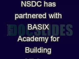 Able Scope of Work Region Jammu Region National Skill Development Corporation NSDC has