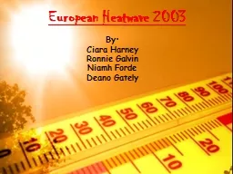European Heatwave 2003