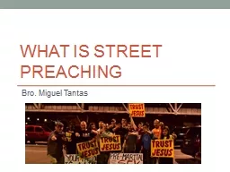 What is Street Preaching