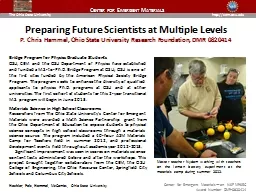 Preparing Future Scientists at Multiple Levels