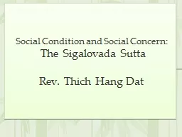 Social Condition and Social Concern: