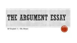 The Argument Essay