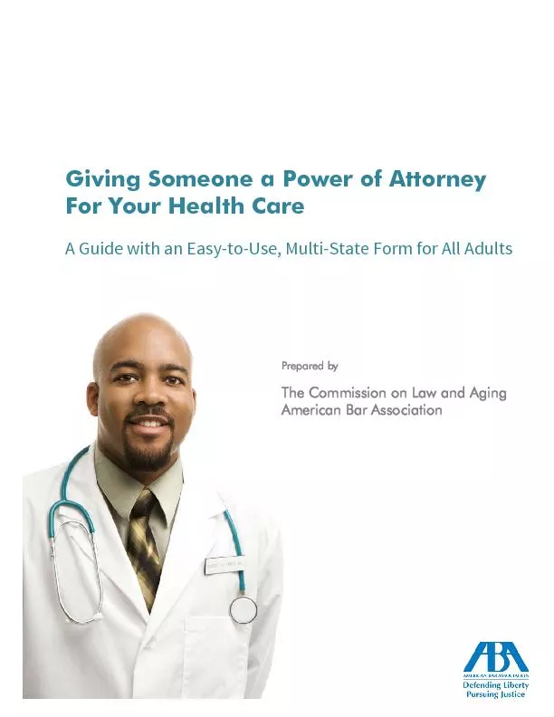 A Power of Attorney for My Health Care Page 5