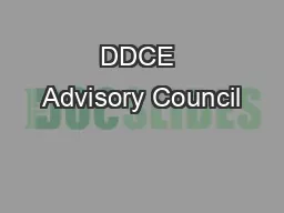 DDCE Advisory Council