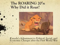 The ROARING 20’s: