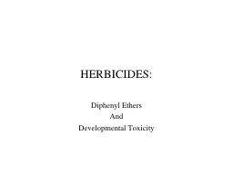 HERBICIDES: