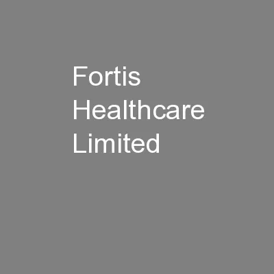 Fortis Healthcare Limited