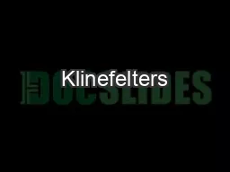 Klinefelters
