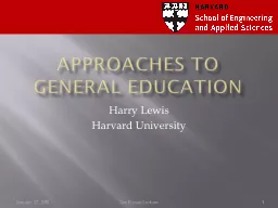 Approaches to General Education