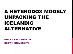 a  Heterodox model?