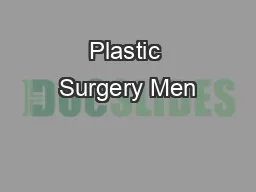 Plastic Surgery Men