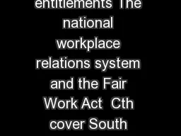 State Industrial Relations Long service leave entitlements The national workplace relations