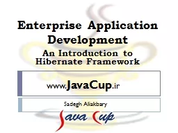 Enterprise Application Development
