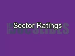 Sector Ratings