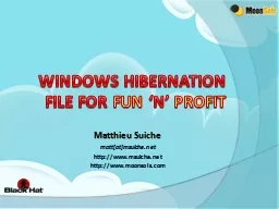 Windows hibernation file for