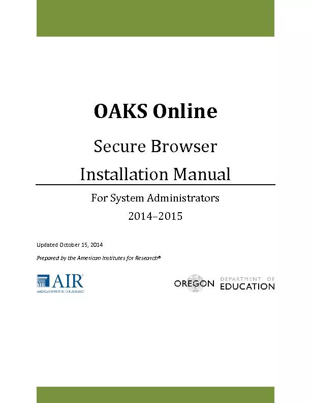 OAKSOnlineSecure Browser