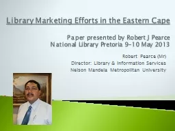 Library Marketing Efforts in the Eastern