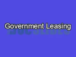 Government Leasing